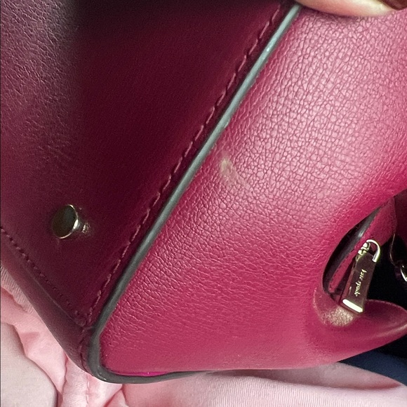 Kate Spade Fuchsia Leather Satchel - Picture 5 of 6